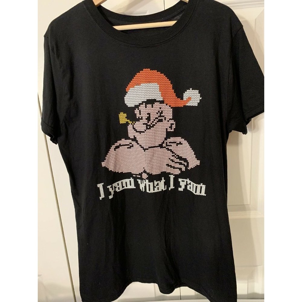Popeye The Sailor Man I Yam What I Yam T-Shirt‎ Sz L Men’s